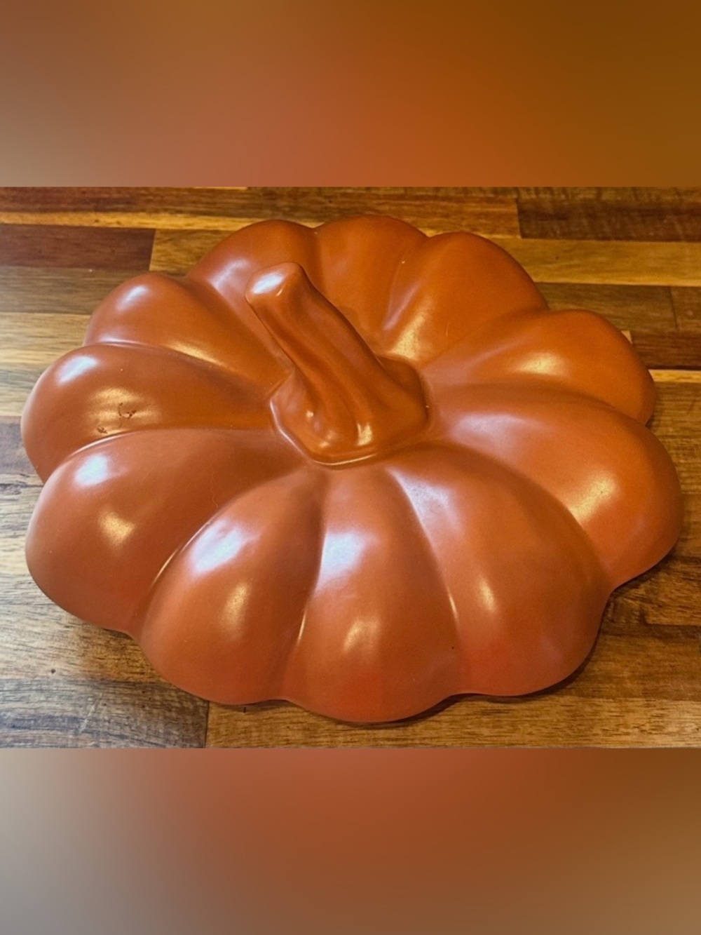 Threshold Stoneware Pumpkin Tureen Lid Only